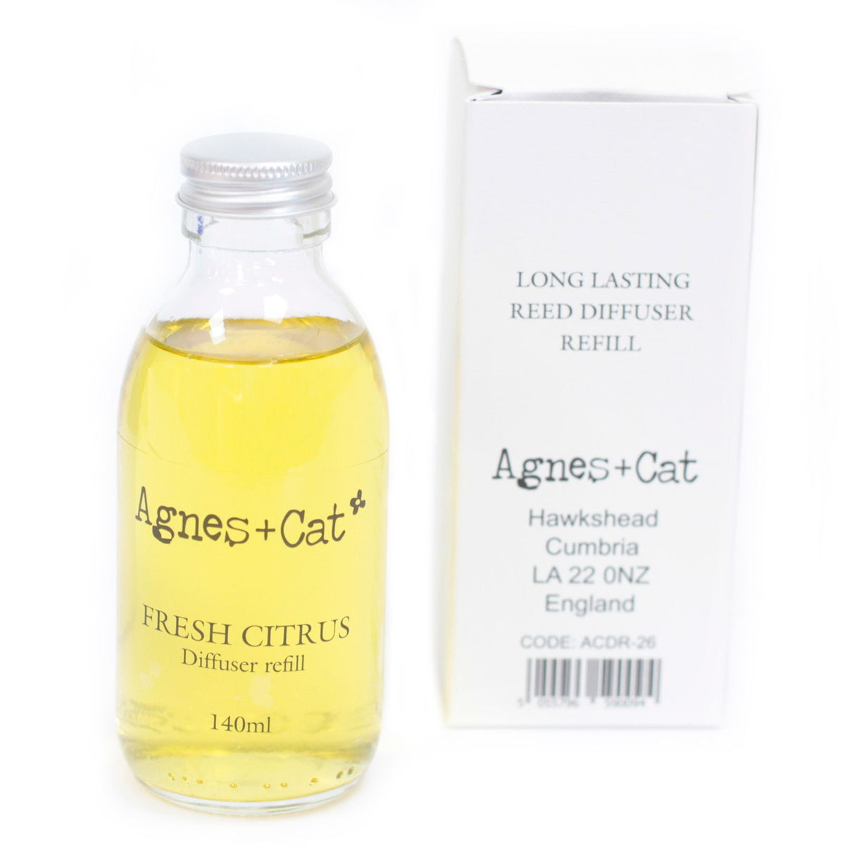 Agnes + Cat Reed Diffuser Refill - Fresh Citrus 140ml