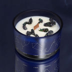 Zodiac Crystal Candle with Gemstone Bracelet - Pisces