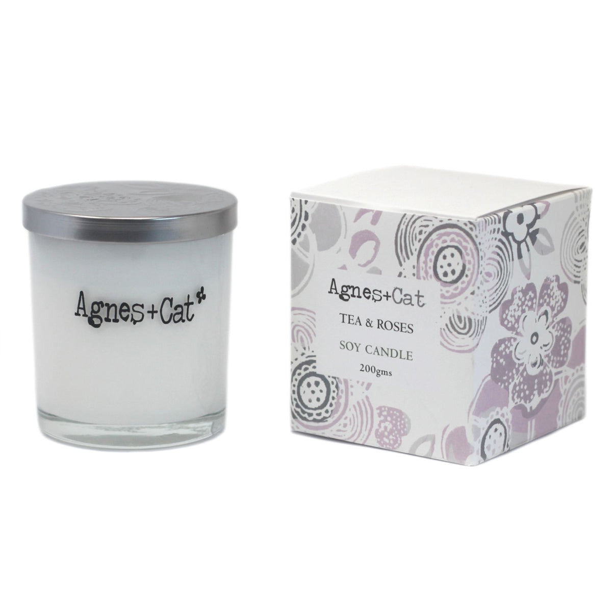 Agnes + Cat Votive Candle - Tea and Roses