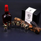Gift Set of 6 Shot Glasses (50ml) - Mystical Creatures - Antique Bronze