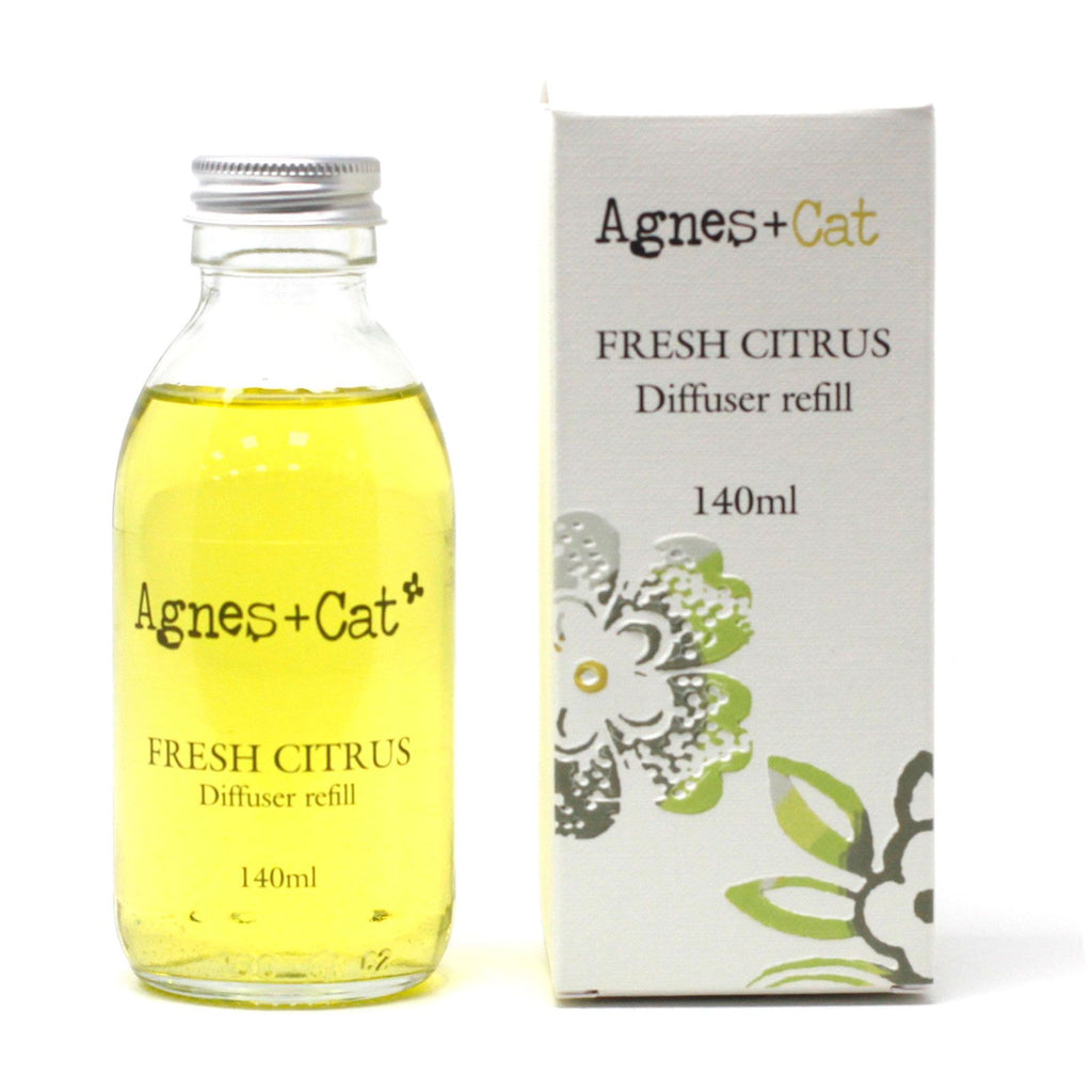 Agnes + Cat Reed Diffuser Refill - Fresh Citrus 140ml