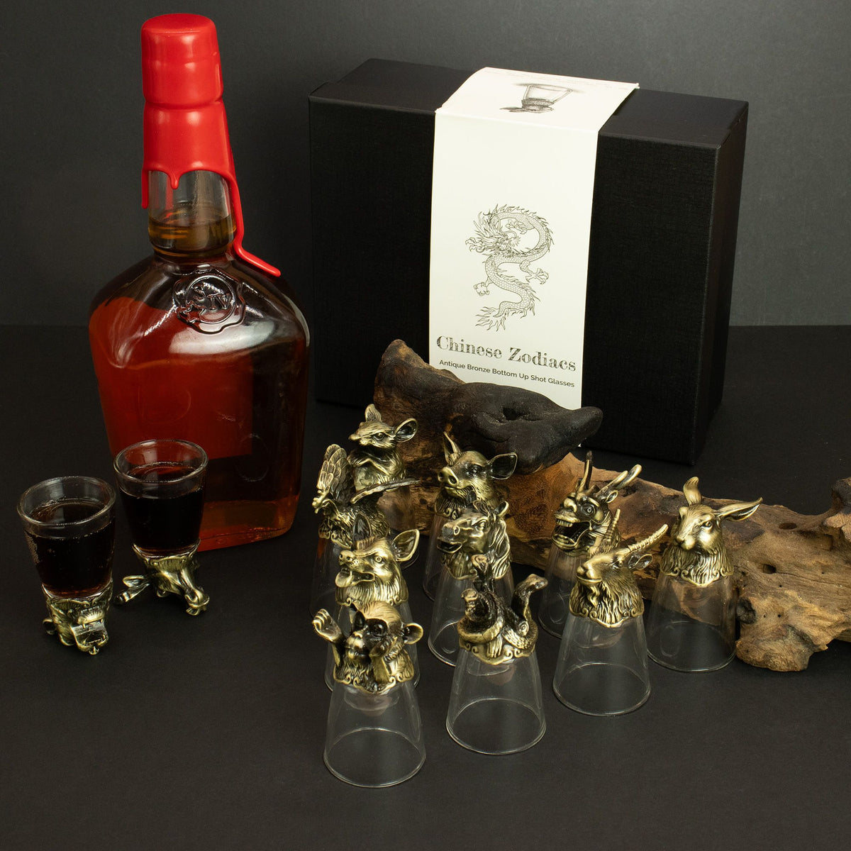 Gift Set of 12 Glasses (25ml) - Forest & Mystical Creatures