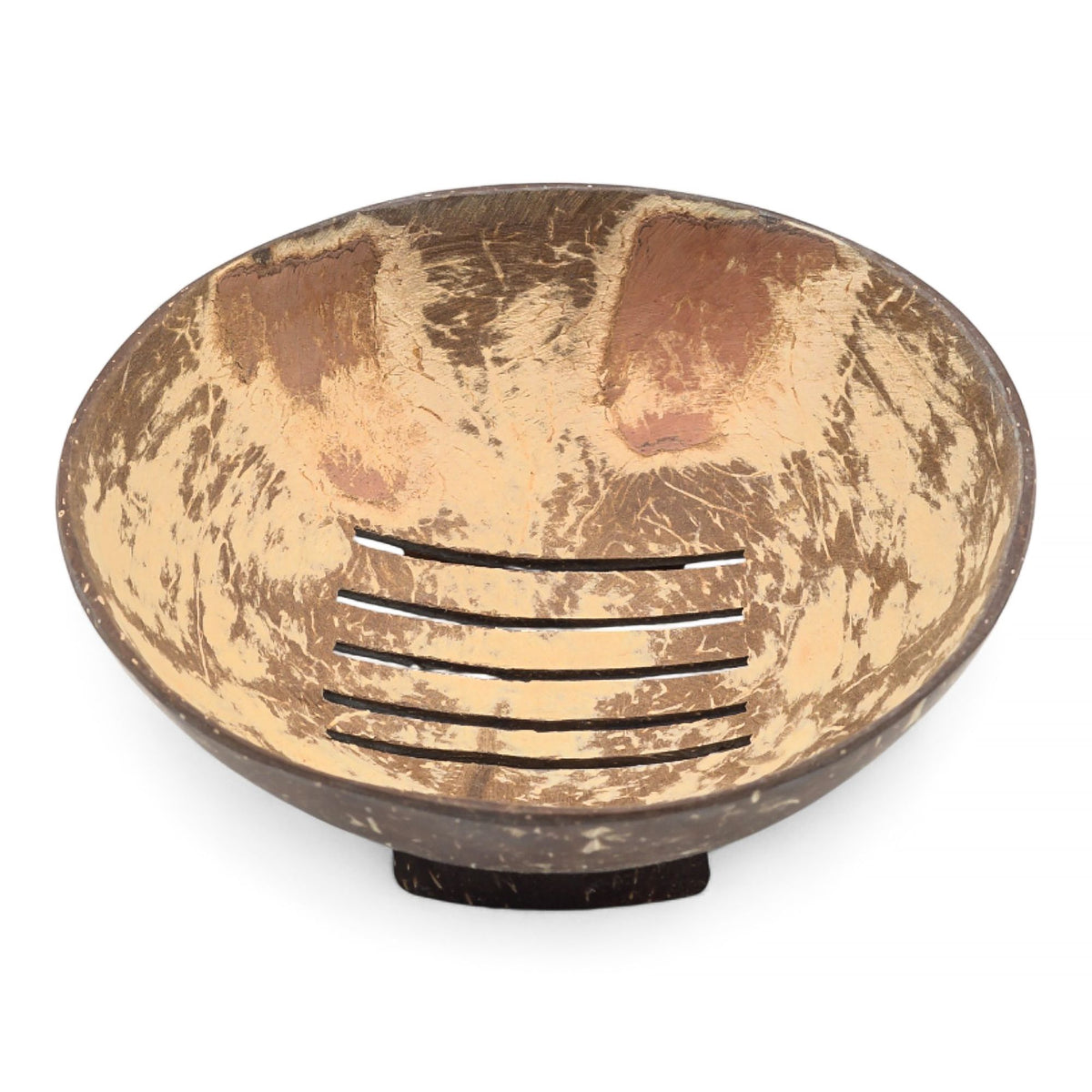 Natural Coconut Soap Dish - Round - 11cm