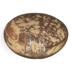 Natural Coconut Soap Dish - Round - 11cm