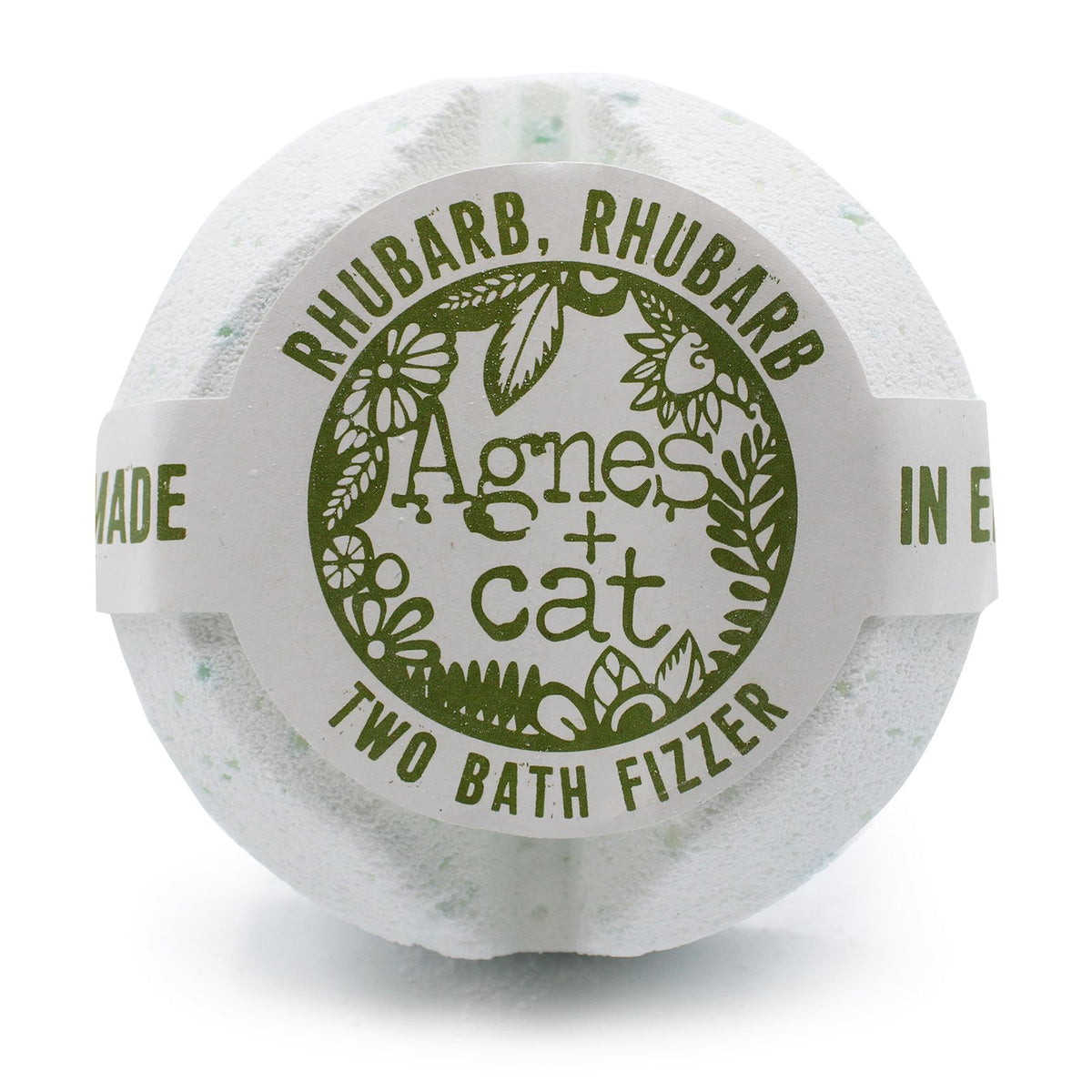 Agnes + Cat Bath Fizzer - Rhubarb Rhubarb